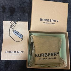 Burberry Black Leather Airpods case
